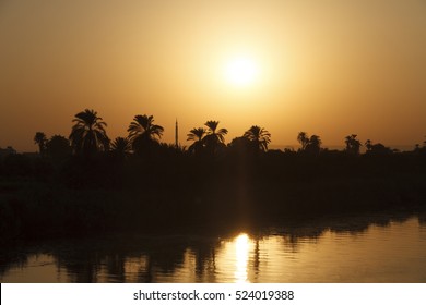 Sunset On The Nile River