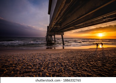 Sunset On Okaloosa Island Pier