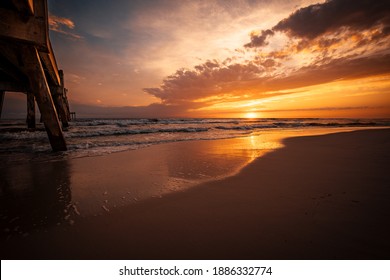 Sunset On Okaloosa Island Pier