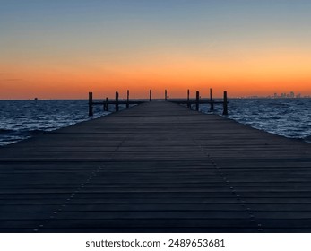 Sunset on a old dock