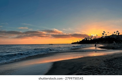 Sunset on the Pacific Ocean