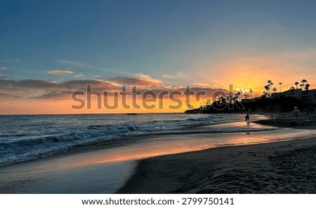 Sunset on the Pacific Ocean