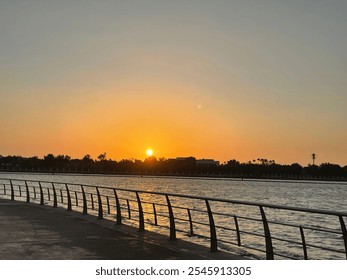 Sunset on the Red Sea waterfront in Jeddah, Saudi Arabia - Powered by Shutterstock