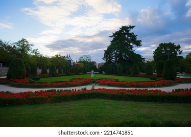 Sunset On Retiro Park, Madrid Spain