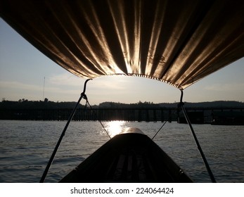 Sunset on the river