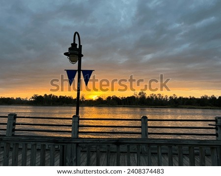 Sunset on the River in Wilmington NC