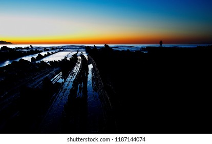 Sunset on the rocks
