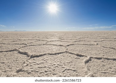 sunset on the Salar and clouds