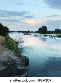 Sunset On The Snake River Near Blackfoot Idaho