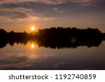 Sunset on Spider Lake in Northern Wisconsin.