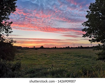 Sunset On A Strawberry Full Moon 