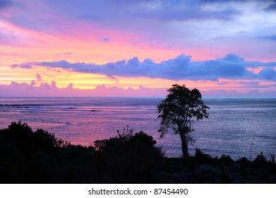 Sunset On Tanna Island, Vanuatu