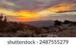 Sunset on the Timberline trail. 