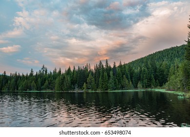 Sunset On Trillium Lake