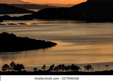 Sunset On Upper Loch Torridon Scotland