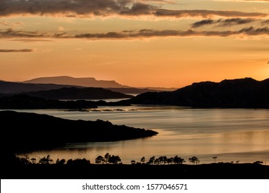 Sunset On Upper Loch Torridon Scotland