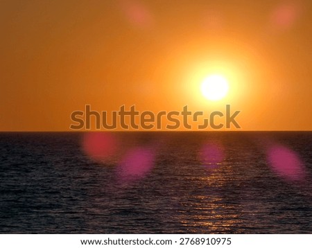 Sunset on Vale do Lobo Beach in Almancil, Loulé, Portugal 