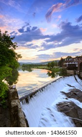 Sunset On Vermont's Ottauquechee River