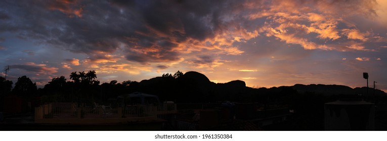 Sunset On The Village Of Viñales Cuba