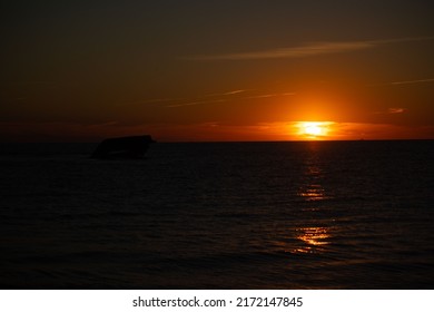 Sunset On The Water At The Stone Ship In Cape May New Jersey