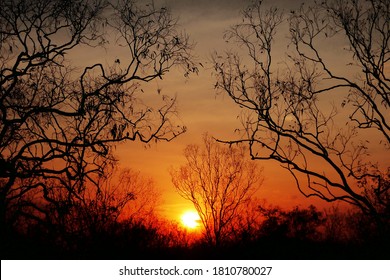 Sunset In Outback Northern Territory Australia 