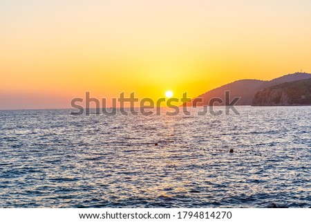 Similar – Adriatischer Sonnenuntergang