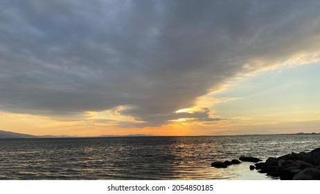 Sunset Over The Aegean Sea 