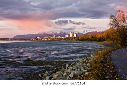 Sunset Over Anchorage