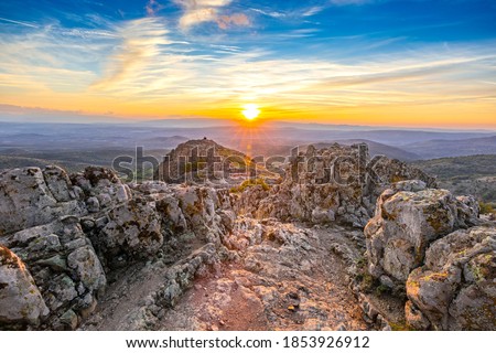 Sunset over Ancient Megalithic Observatory 