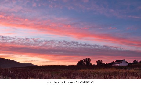 Sunset Over Barn, Point Reyes Station.