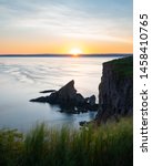 Sunset over the Bay of Fundy at Cape Split, Nova Scotia, Canada