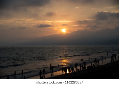 Sunset Over the Beach