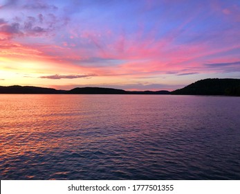 Sunset Over Beaver Lake, Arkansas