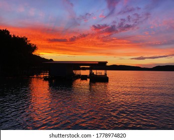 Sunset Over Beaver Lake, Arkansas