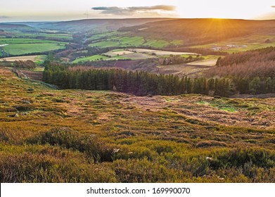 Sunset Over Bilsdale North Yorkshire Moors 