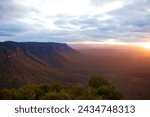 Sunset over the Blue Mountains, Australia