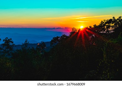 Sunset Over Brasstown Bald Georgia