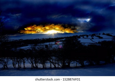 Sunset Over The Brecon Beacons