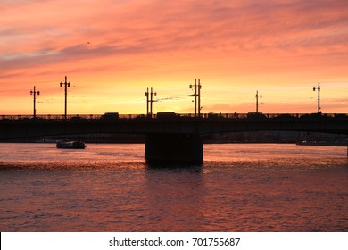 Sunset over the bridge