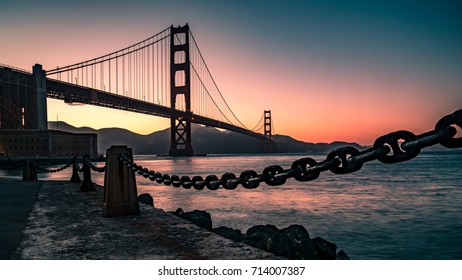 Sunset Over the Bridge