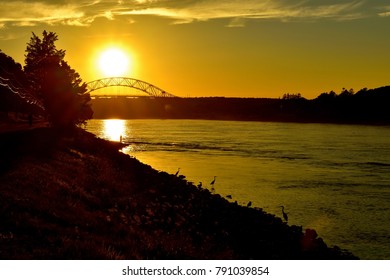 Sunset over Bridge
