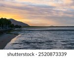 Sunset over Cairns in the Far North Queensland, Australia