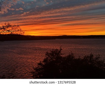 Sunset Over Canyon Lake TX