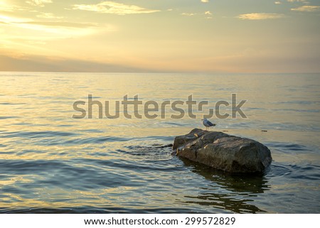 Sunset over Cape Cod Bay