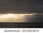 Sunset over the Sénequet-lighthouse or the Channel on Cotentin peninsula, Manche, France