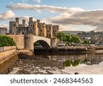 Sunset over the Conwy Estuary and Castle