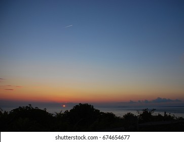 Sunset Over The Elizabeth Islands, Massachusetts