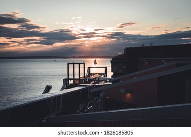 Sunset Over Elliot Bay Seattle