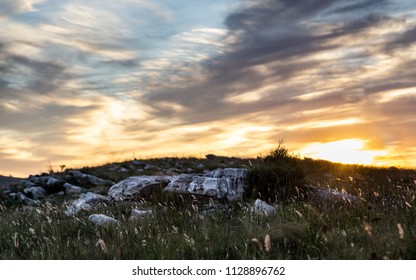 Sunset Over The Fields In Grahamstown, South Africa