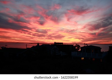 Sunset Over Fire Island NY